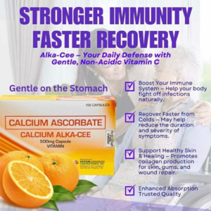 Calcium Alka-Cee Calcium Ascorbate 500mg capsule (100  capsules/box)