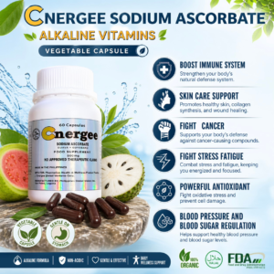 Cnergee Sodium Ascorbate + Guava + Guyabano 60 Capsules