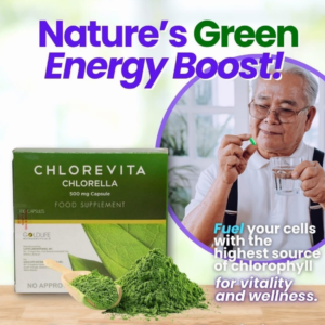 Chlorevita Chlorella 500 mg capsule (100 capsules/box)