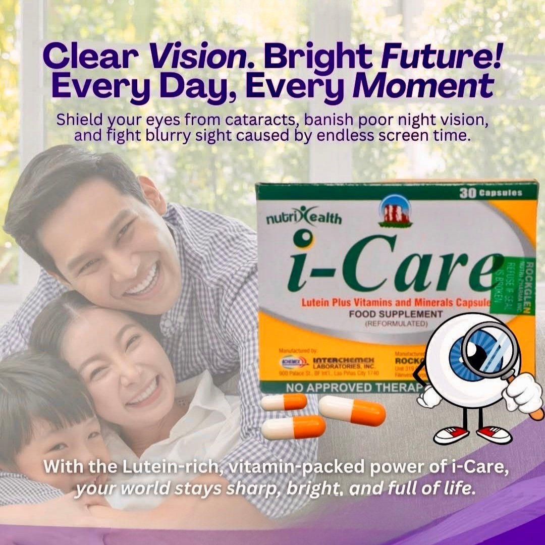 i-Care Lutein Plus Vitamins and Minerals Capsule (30 capsules/box) - Image 2